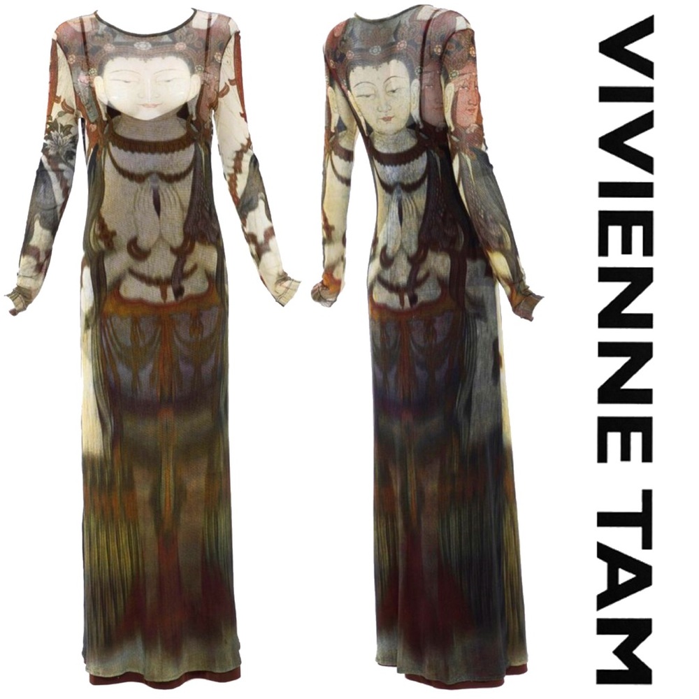‘90s Vintage Mesh Buddha Maxi